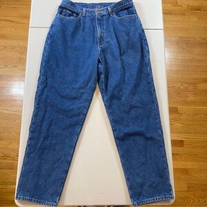 LL Bean Flannel Lined Women’s Jeans 16R – Relaxed Fit – Blue – 100% Cotton